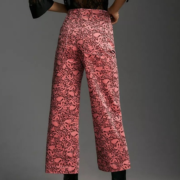 Anthropologie The Colette Cropped Wide-Leg Corduroy Pants - Picture 2 of 7